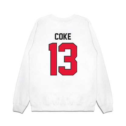 Rutgers - NCAA Football : Elias Coke - Vintage Helmet Premium Crewneck Sweatshirt-1