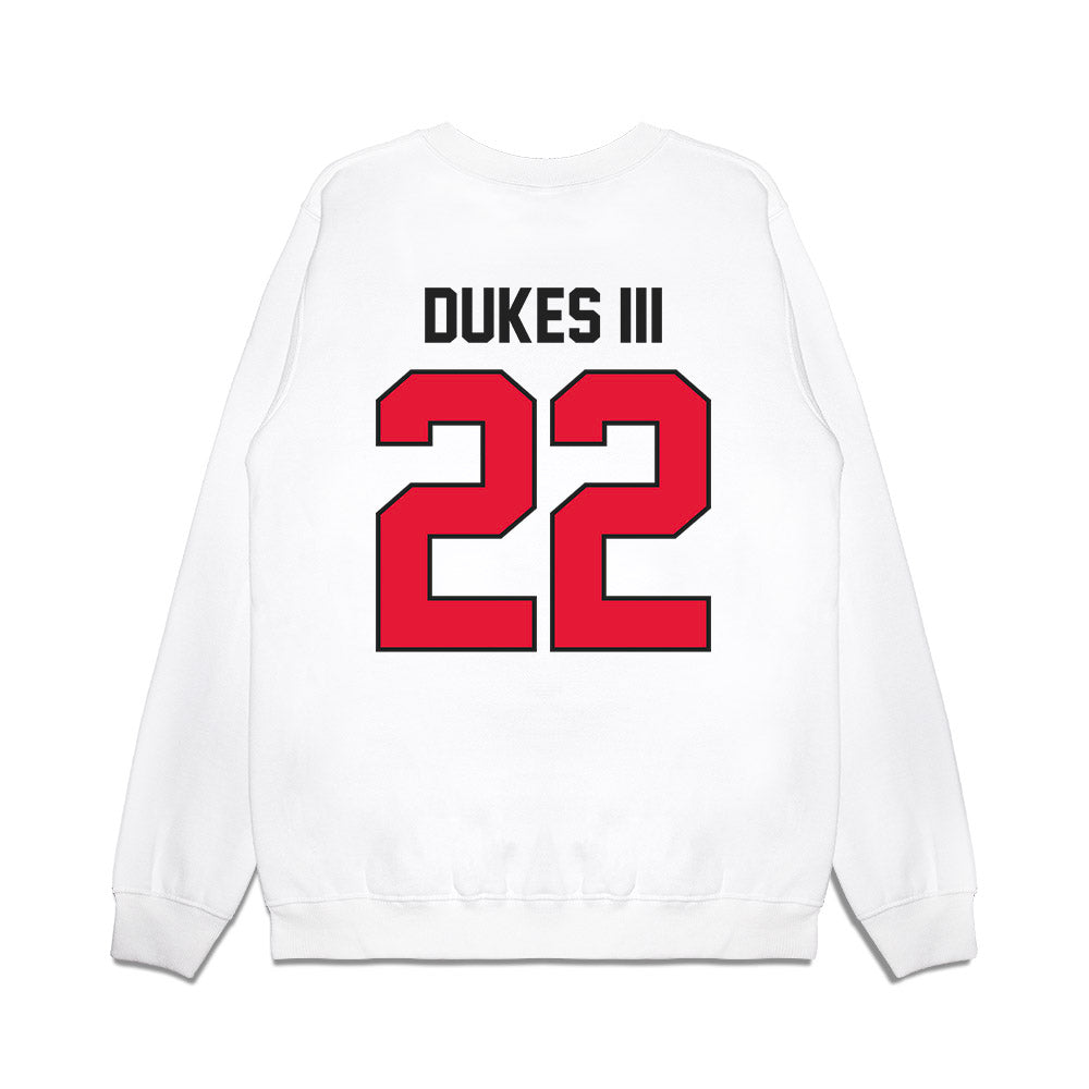 Rutgers - NCAA Football : Michael Dukes III - Vintage Helmet Premium Crewneck Sweatshirt-1