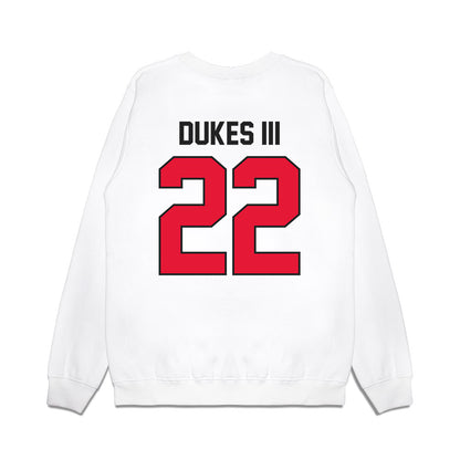Rutgers - NCAA Football : Michael Dukes III - Vintage Helmet Premium Crewneck Sweatshirt-1