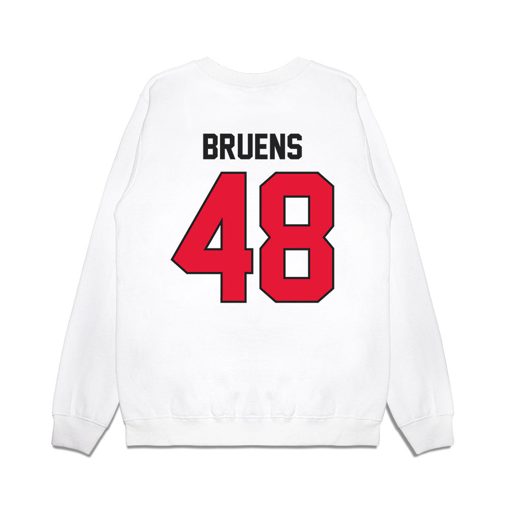 Rutgers - NCAA Football : Raedyn Bruens - Vintage Helmet Premium Crewneck Sweatshirt-1