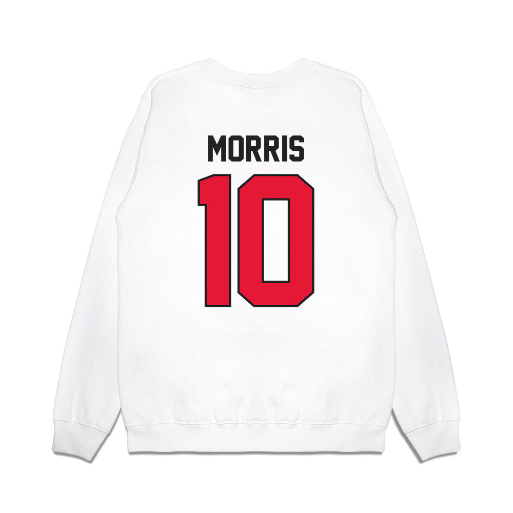 Rutgers - NCAA Football : Ty Morris - Vintage Helmet Premium Crewneck Sweatshirt-1