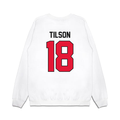 Rutgers - NCAA Football : Messiah Tilson - Vintage Helmet Premium Crewneck Sweatshirt-1