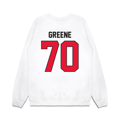 Rutgers - NCAA Football : Cameron Greene - Vintage Helmet Premium Crewneck Sweatshirt-1