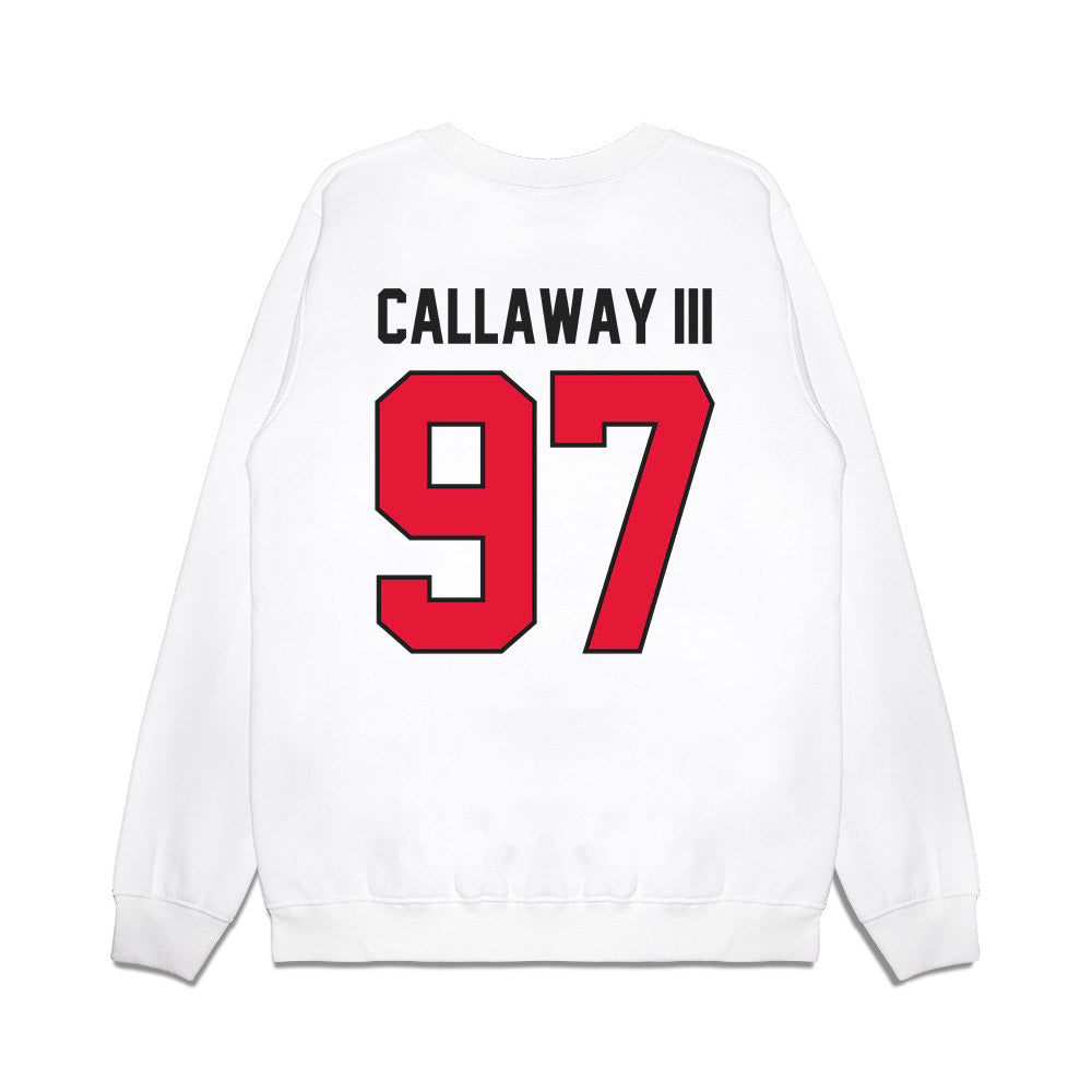 Rutgers - NCAA Football : Rinaldo Callaway III - Vintage Helmet Premium Crewneck Sweatshirt-1