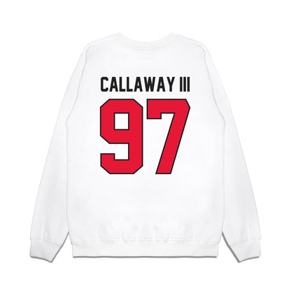 Rutgers - NCAA Football : Rinaldo Callaway III - Vintage Helmet Premium Crewneck Sweatshirt-1