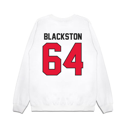 Rutgers - NCAA Football : Joshua Blackston - Vintage Helmet Premium Crewneck Sweatshirt-1