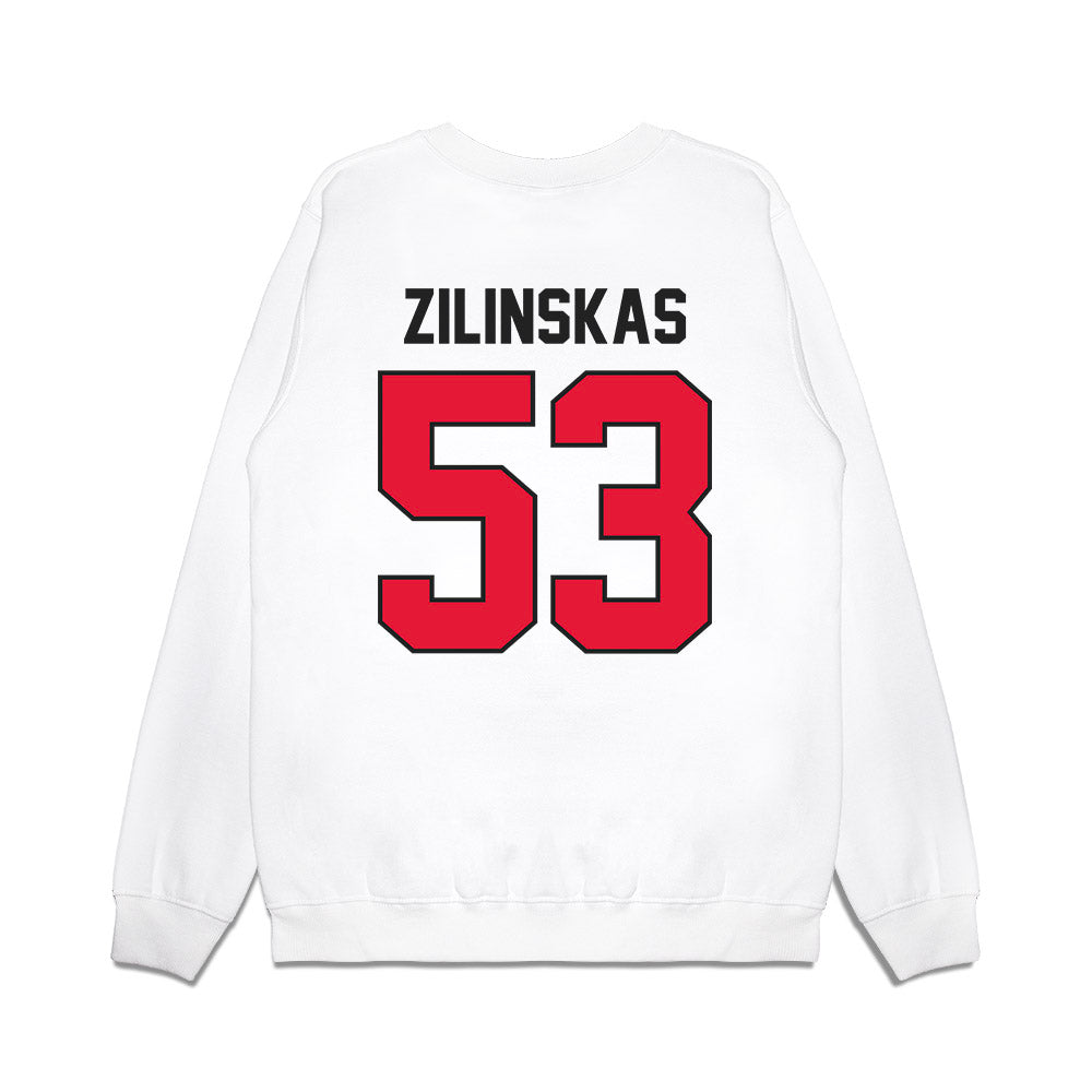 Rutgers - NCAA Football : Hank Zilinskas - Vintage Helmet Premium Crewneck Sweatshirt-1