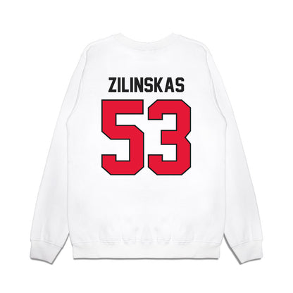 Rutgers - NCAA Football : Hank Zilinskas - Vintage Helmet Premium Crewneck Sweatshirt-1