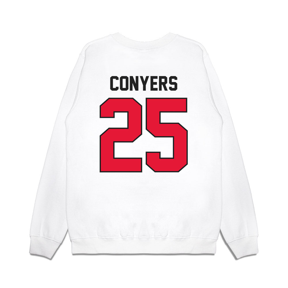 Rutgers - NCAA Football : Jamareis Conyers - Vintage Helmet Premium Crewneck Sweatshirt-1