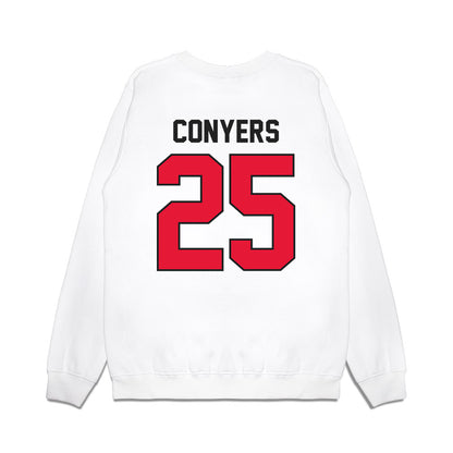 Rutgers - NCAA Football : Jamareis Conyers - Vintage Helmet Premium Crewneck Sweatshirt-1