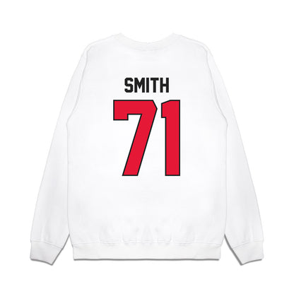Rutgers - NCAA Football : Jared Smith - Vintage Helmet Premium Crewneck Sweatshirt-1