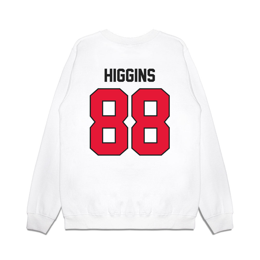Rutgers - NCAA Football : Michael Higgins - Vintage Helmet Premium Crewneck Sweatshirt-1
