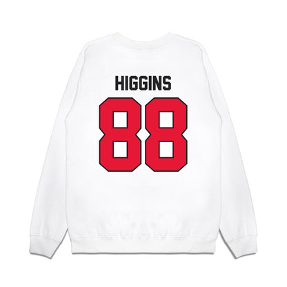 Rutgers - NCAA Football : Michael Higgins - Vintage Helmet Premium Crewneck Sweatshirt-1