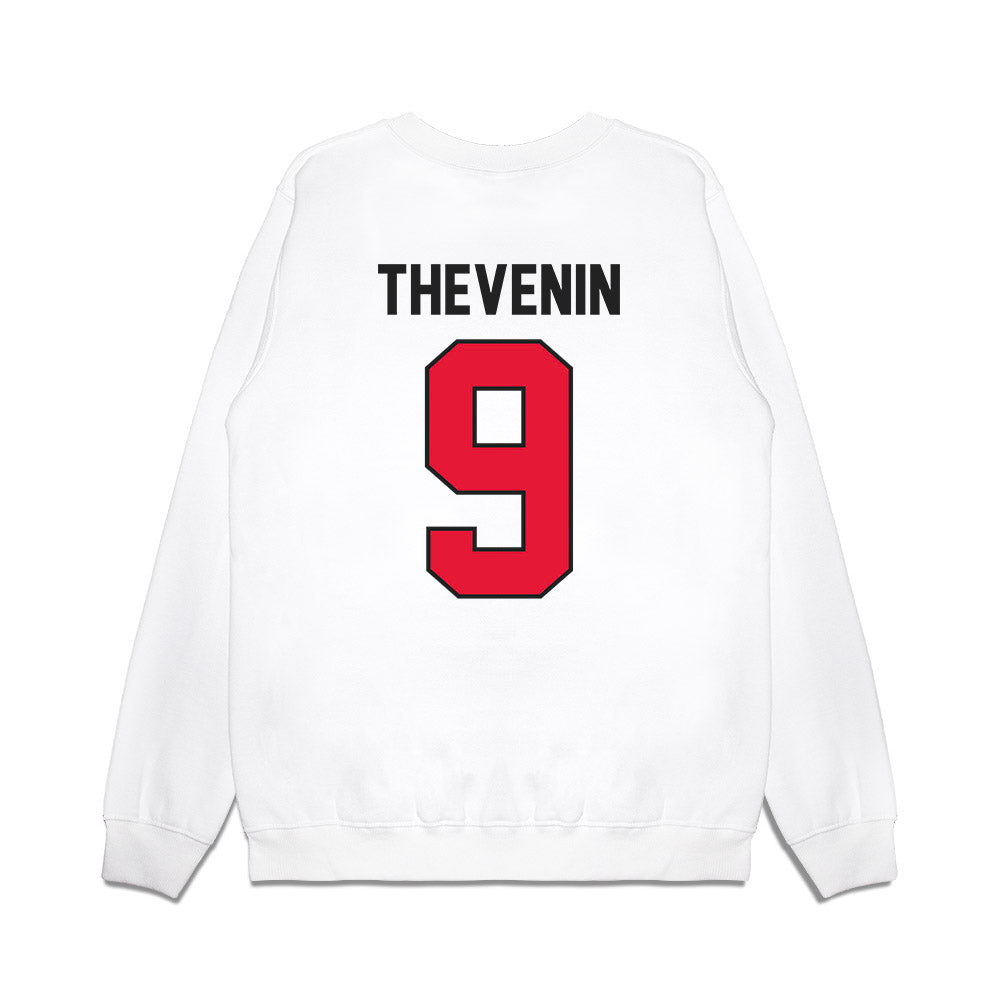 Rutgers - NCAA Football : Clay Thevenin - Vintage Helmet Premium Crewneck Sweatshirt-1