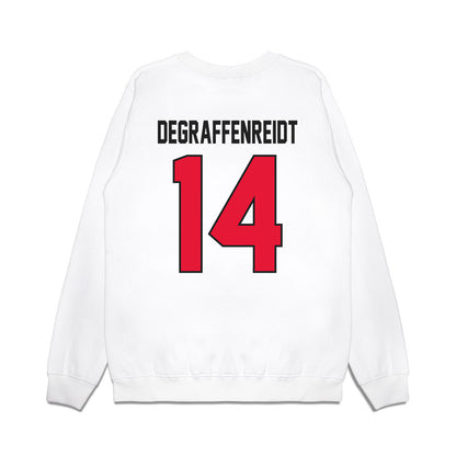 Rutgers - NCAA Football : Sah'nye Degraffenreidt - Vintage Helmet Premium Crewneck Sweatshirt-1