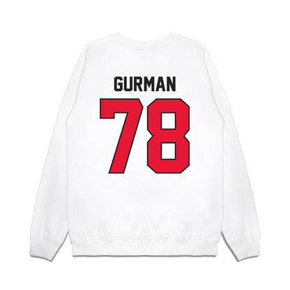 Rutgers - NCAA Football : Miron Gurman - Vintage Helmet Premium Crewneck Sweatshirt-1