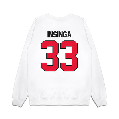 Rutgers - NCAA Football : John Insinga - Vintage Helmet Premium Crewneck Sweatshirt-1