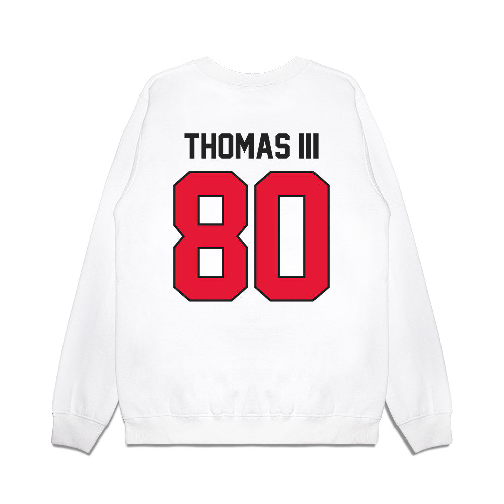 Rutgers - NCAA Football : Michael Thomas III - Vintage Helmet Premium Crewneck Sweatshirt-1
