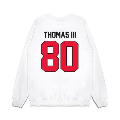 Rutgers - NCAA Football : Michael Thomas III - Vintage Helmet Premium Crewneck Sweatshirt-1