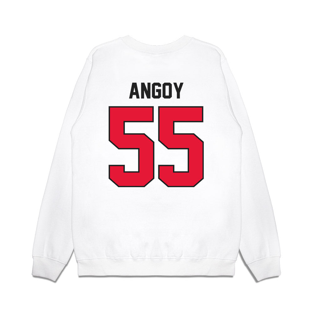 Rutgers - NCAA Football : Zaire Angoy - Vintage Helmet Premium Crewneck Sweatshirt-1