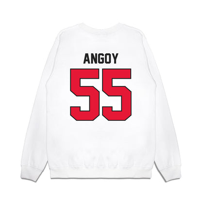 Rutgers - NCAA Football : Zaire Angoy - Vintage Helmet Premium Crewneck Sweatshirt-1