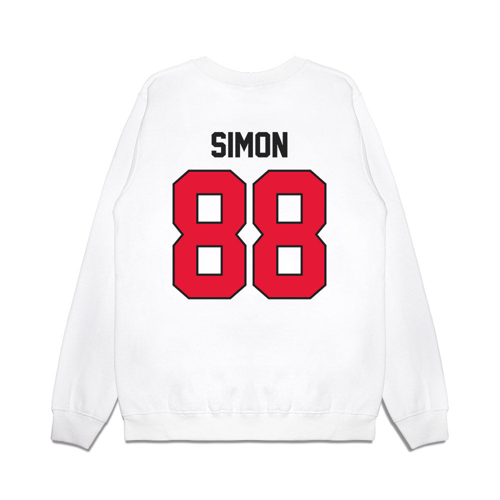 Rutgers - NCAA Football : Jyon Simon - Vintage Helmet Premium Crewneck Sweatshirt-1