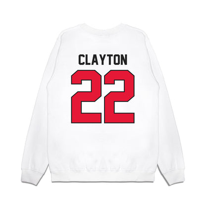 Rutgers - NCAA Football : Michael Clayton - Vintage Helmet Premium Crewneck Sweatshirt-1