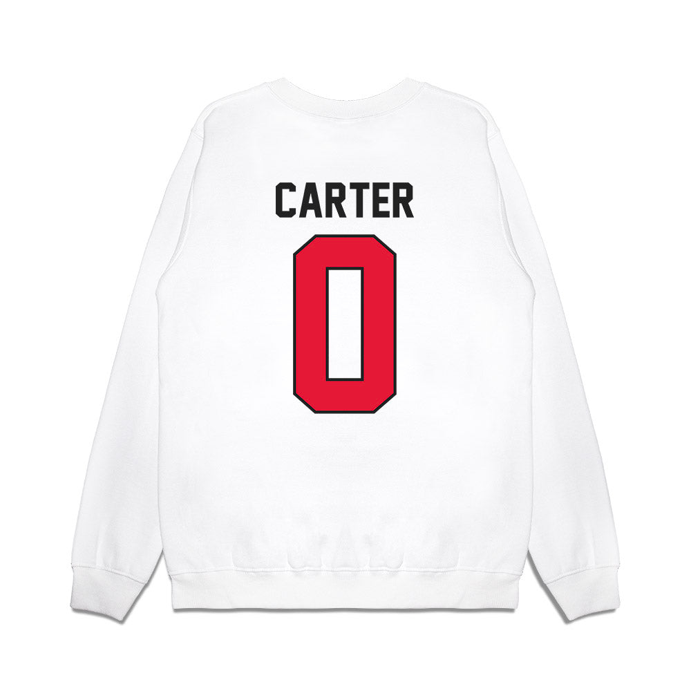 Rutgers - NCAA Football : Dyzier Carter - Vintage Helmet Premium Crewneck Sweatshirt-1