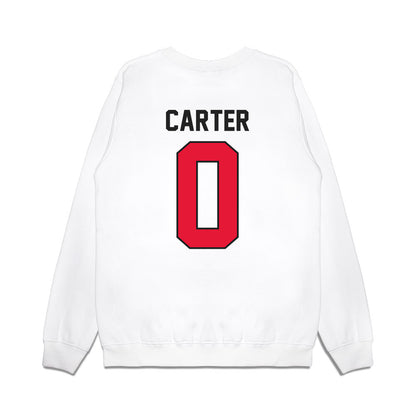 Rutgers - NCAA Football : Dyzier Carter - Vintage Helmet Premium Crewneck Sweatshirt-1