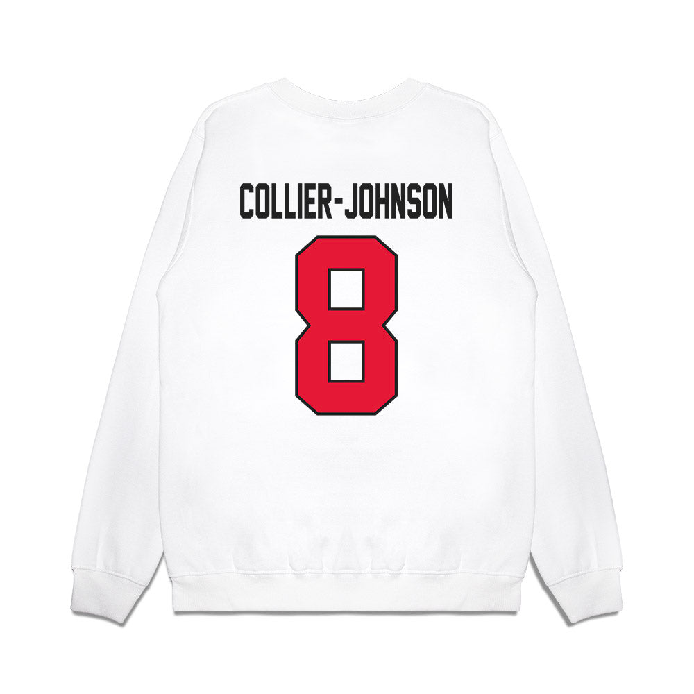 Rutgers - NCAA Football : Wydeek Collier-Johnson - Vintage Helmet Premium Crewneck Sweatshirt-1