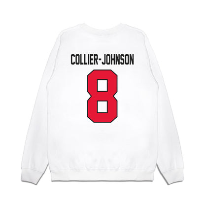 Rutgers - NCAA Football : Wydeek Collier-Johnson - Vintage Helmet Premium Crewneck Sweatshirt-1