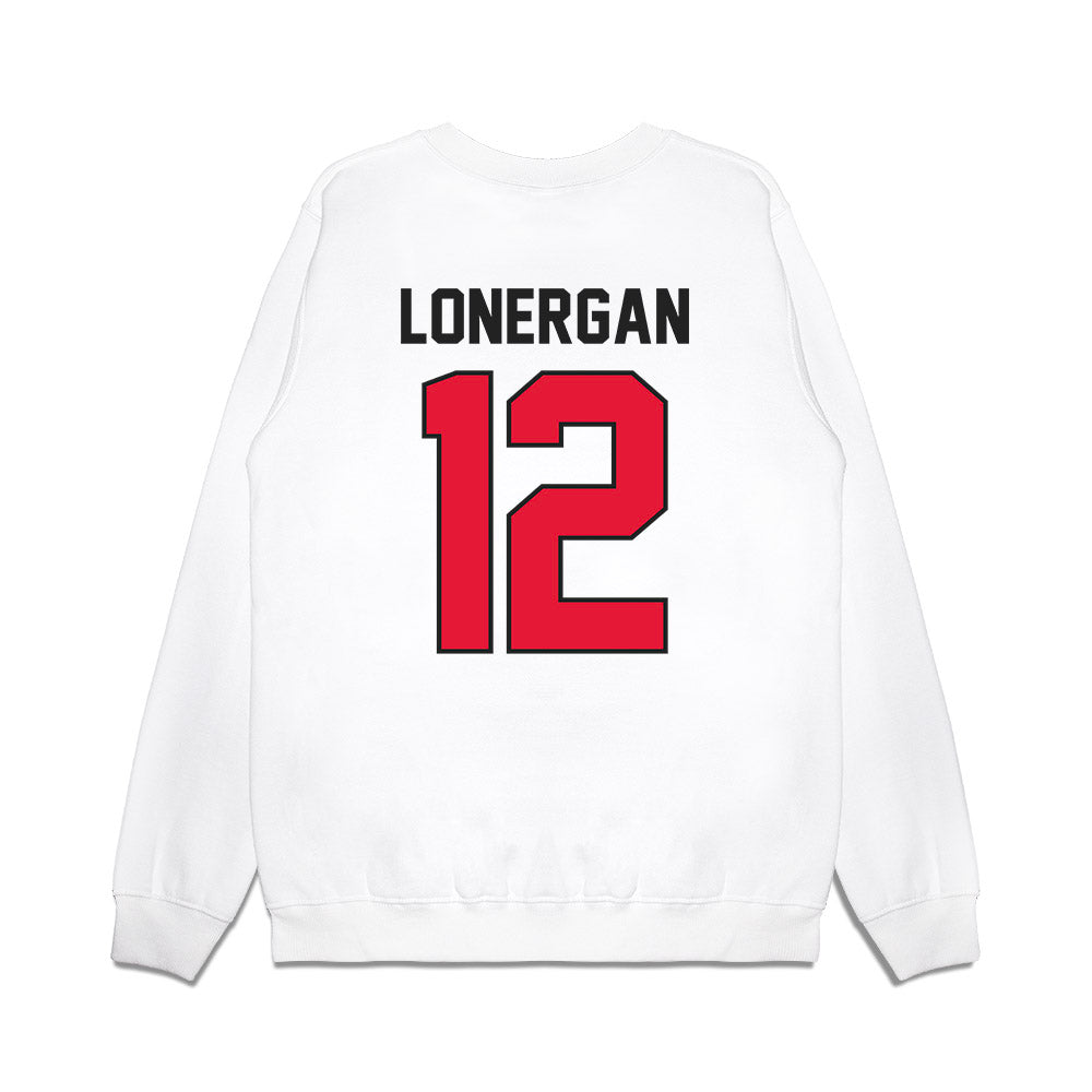 Rutgers - NCAA Football : Dylan Lonergan - Vintage Helmet Premium Crewneck Sweatshirt-1