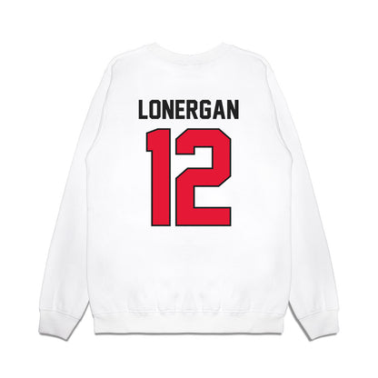 Rutgers - NCAA Football : Dylan Lonergan - Vintage Helmet Premium Crewneck Sweatshirt-1