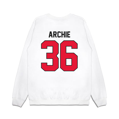 Rutgers - NCAA Football : Kamar Archie - Vintage Helmet Premium Crewneck Sweatshirt-1