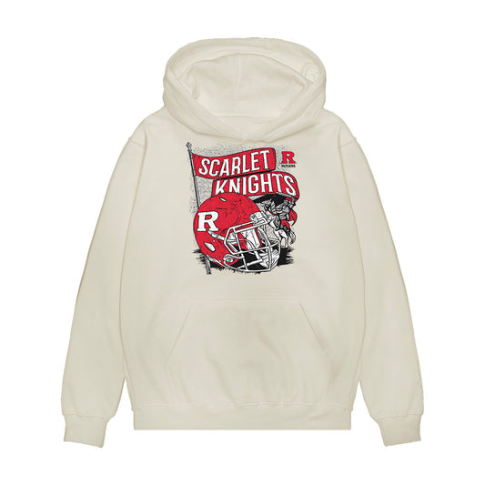 Rutgers - NCAA Football : Aiden Gibson - Vintage Helmet Premium Hooded Sweatshirt-0