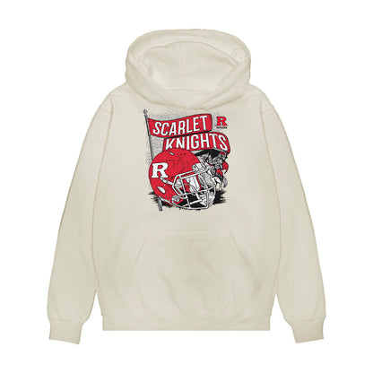 Rutgers - NCAA Football : Latrell Noel - Vintage Helmet Premium Hooded Sweatshirt-0
