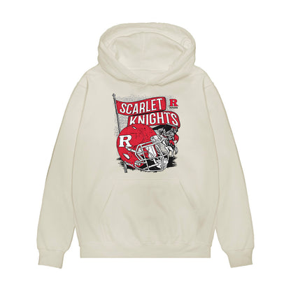 Rutgers - NCAA Football : Kwabena Asamoah - Vintage Helmet Premium Hooded Sweatshirt-0