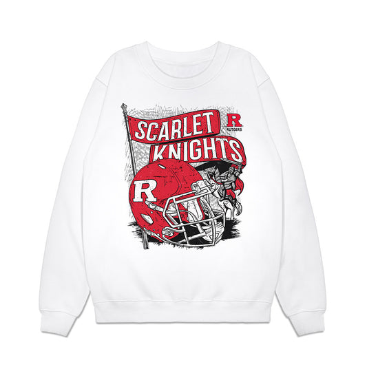 Rutgers - NCAA Football : Aiden Gibson - Vintage Helmet Premium Crewneck Sweatshirt-0