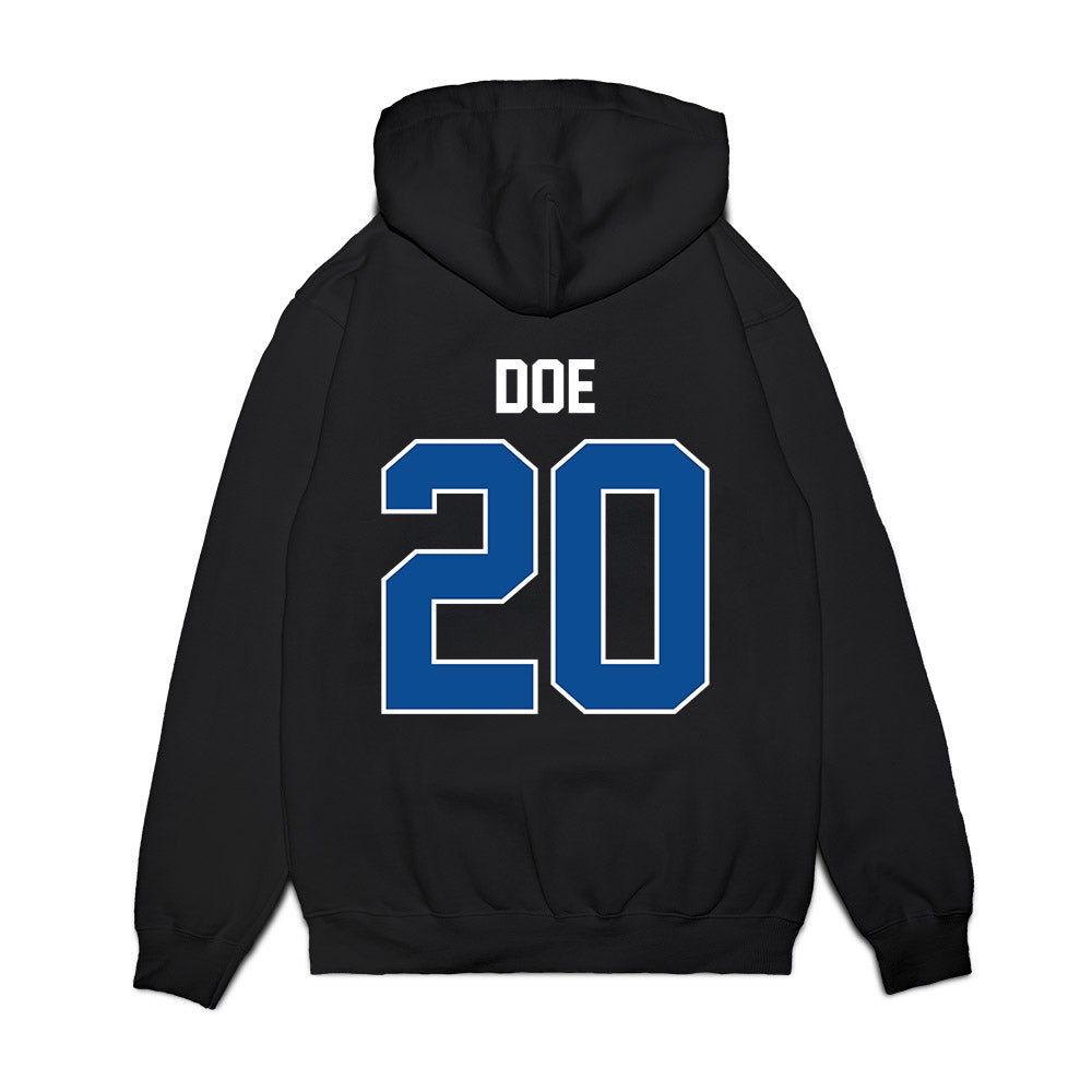 BYU - NCAA Football : Kevin Doe - Vintage Helmet Premium Hooded Sweatshirt-1