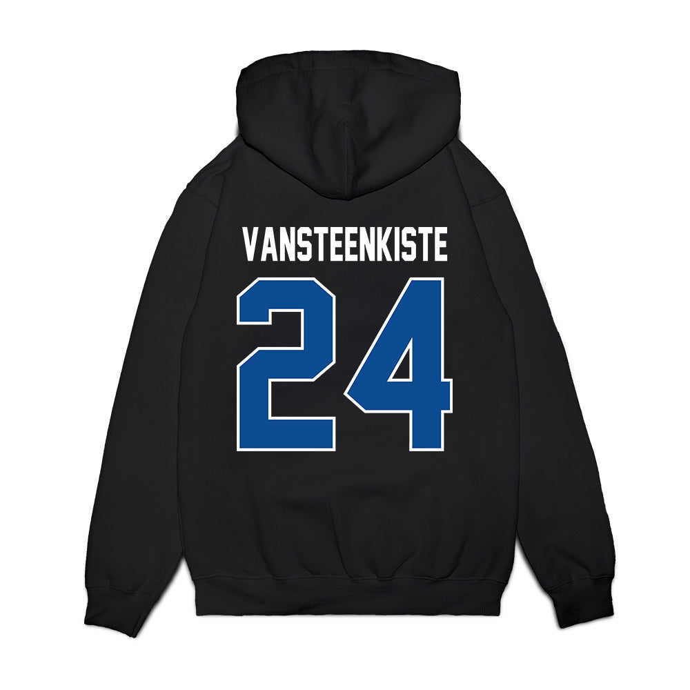 BYU - NCAA Football : Payton VanSteenkiste - Vintage Helmet Premium Hooded Sweatshirt-1