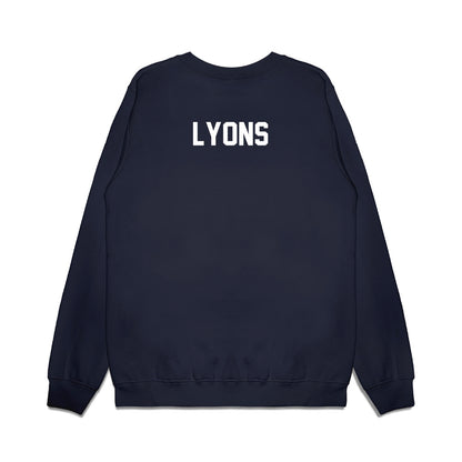 BYU - NCAA Football : Walker Lyons - Vintage Helmet Premium Crewneck Sweatshirt-1