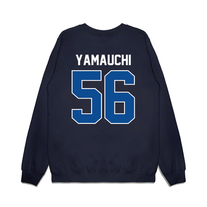 BYU - NCAA Football : Zak Yamauchi - Vintage Helmet Premium Crewneck Sweatshirt-1