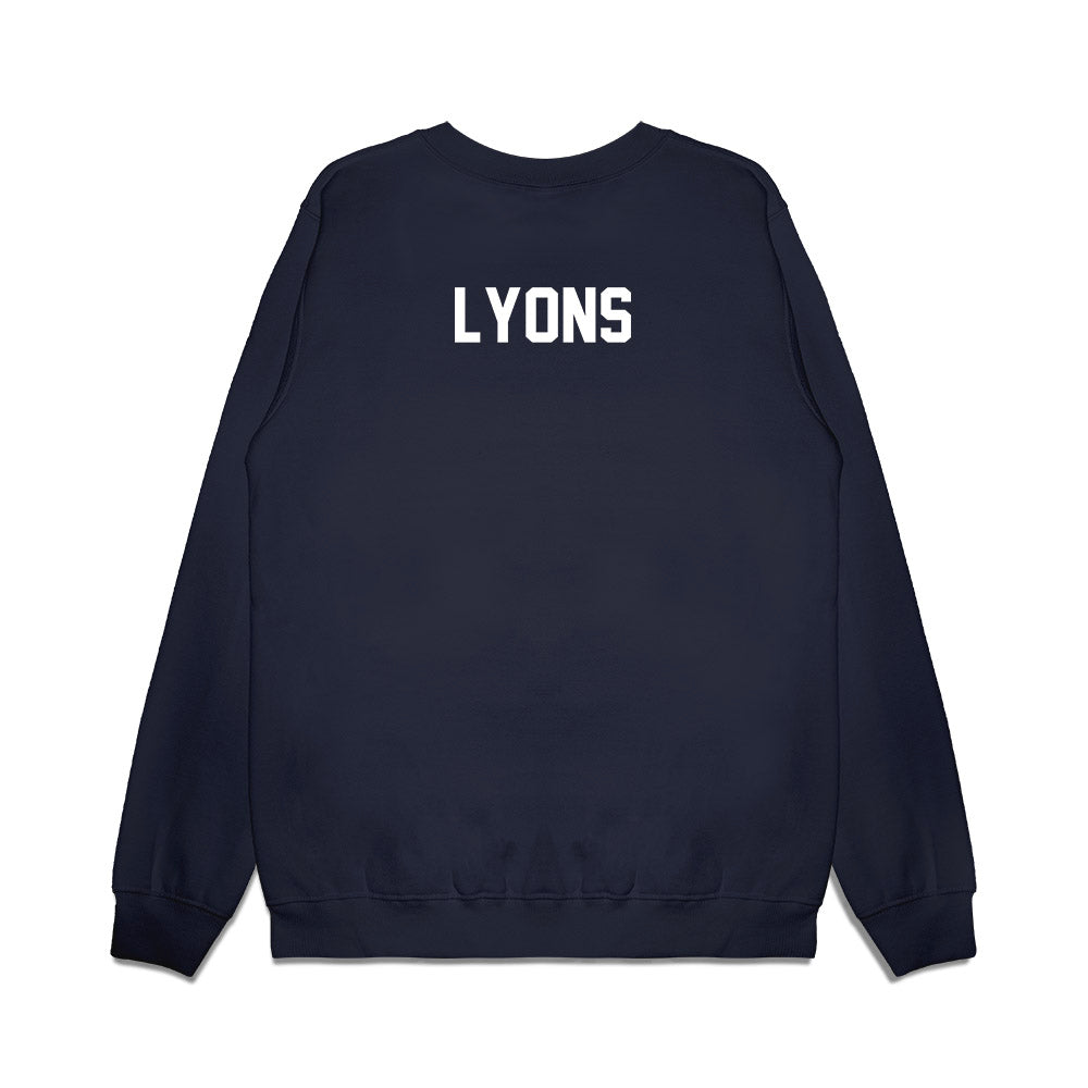 BYU - NCAA Football : Walker Lyons - Vintage Helmet Premium Crewneck Sweatshirt-1