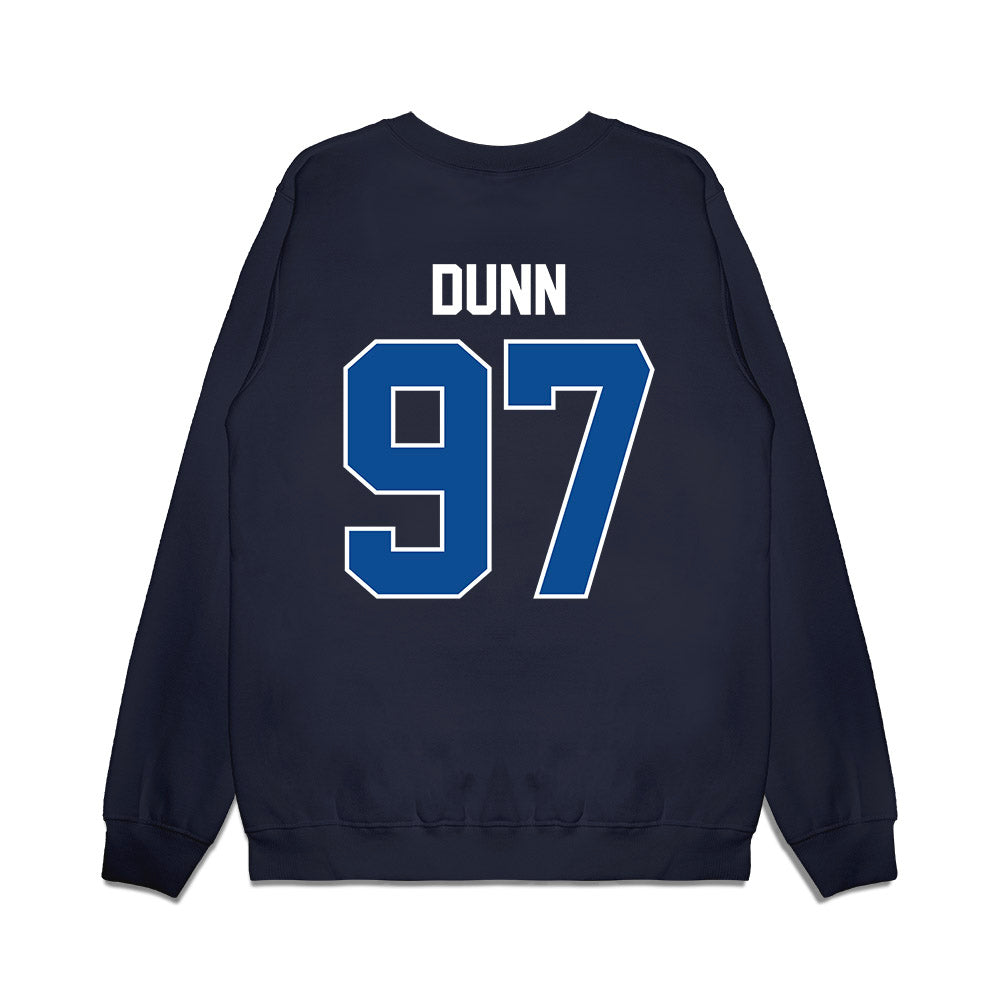 BYU - NCAA Football : Matthias Dunn - Vintage Helmet Premium Crewneck Sweatshirt-1