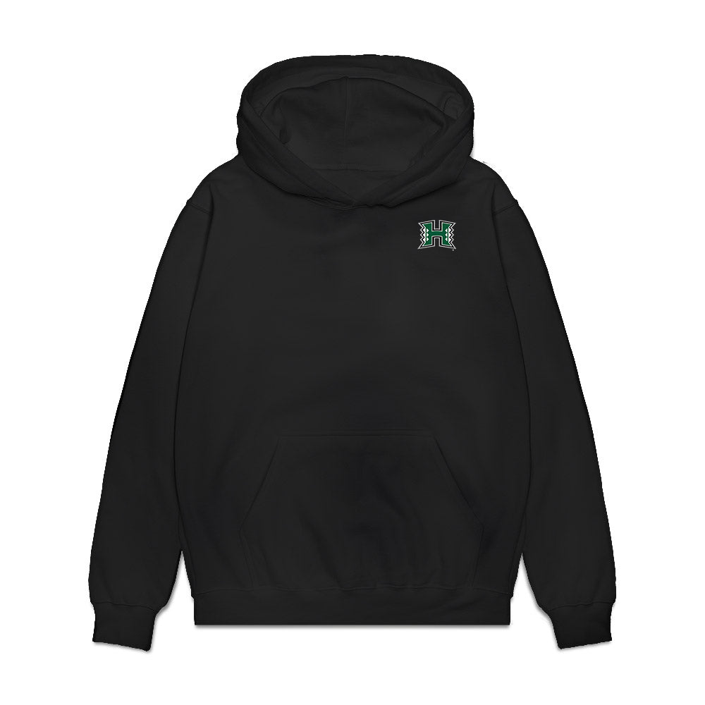 Hawaii - NCAA Football : Pofele Ashlock - Legacy Premium Hooded Sweatshirt-0