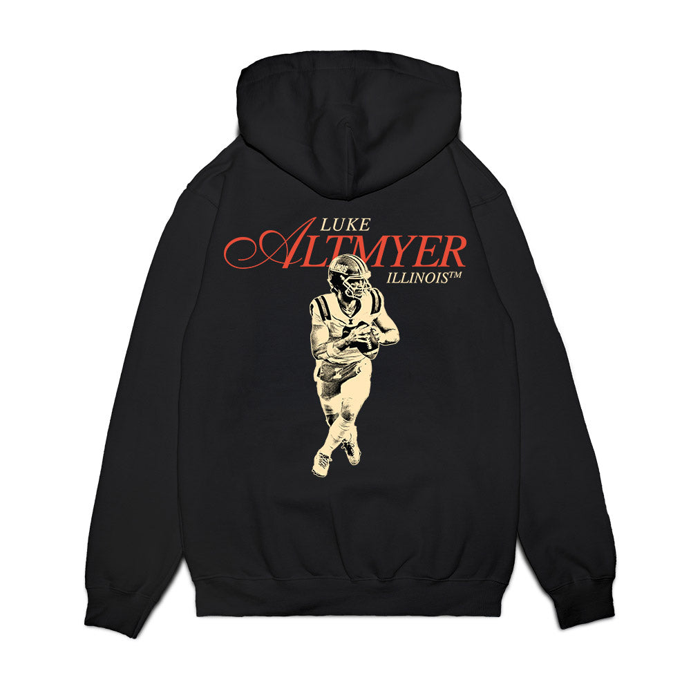 Illinois - NCAA Football : - Legacy Premium Hooded Sweatshirt-1