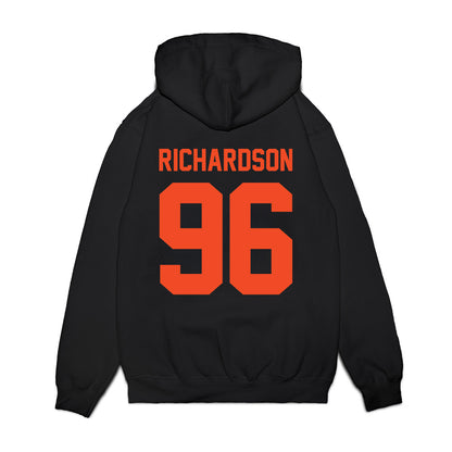 Virginia - NCAA Football : JaySean Richardson - Vintage Helmet Premium Hooded Sweatshirt-1