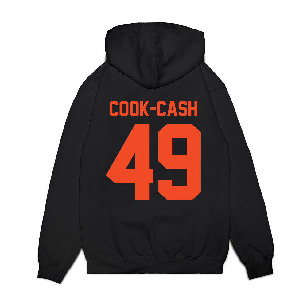 Virginia - NCAA Football : Cayden Cook-Cash - Vintage Helmet Premium Hooded Sweatshirt-1