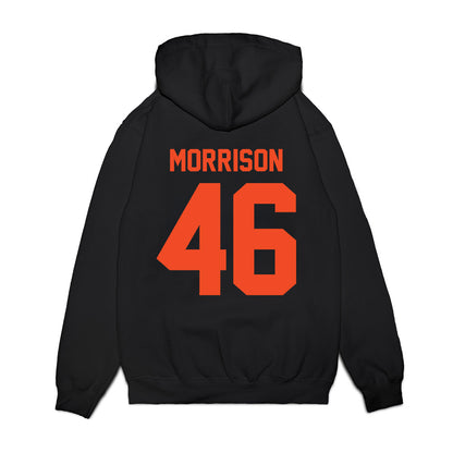 Virginia - NCAA Football : Chase Morrison - Vintage Helmet Premium Hooded Sweatshirt-1