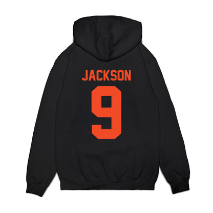 Virginia - NCAA Football : Jermarian Jackson - Vintage Helmet Premium Hooded Sweatshirt-1